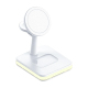 Chargeur Sans Fil 3 en 1 15W à Induction Électromagnétique avec Support Rotatif 360° - www.yonis-shop.com