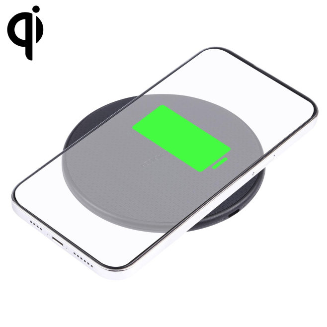 Chargeur Sans Fil 10W Design Plaid Noir Compatible QI Pour Recharge Rapide Et Universelle - www.yonis-shop.com