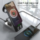 Chargeur Sans Fil Magnétique 6 en 1 Avec Fonction Horloge Pour iPhone iWatch AirPods Noir Haute Efficacité - www.yonis-shop.com