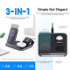 Chargeur Sans Fil 3 en 1 Pliable Ultra Compact et Efficace Pour Téléphone TWS et iWatch - www.yonis-shop.com