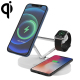 Chargeur Sans Fil Magnétique 5 en 1 Ultra Rapide Pour iPhone Apple Watch Air Pods Avec Lampe LED Réglable et Chargement Multi...
