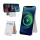 Chargeur Sans Fil Magnétique 3 En 1 Support Téléphone Et Porte-Cartes En Cuir Beige - www.yonis-shop.com