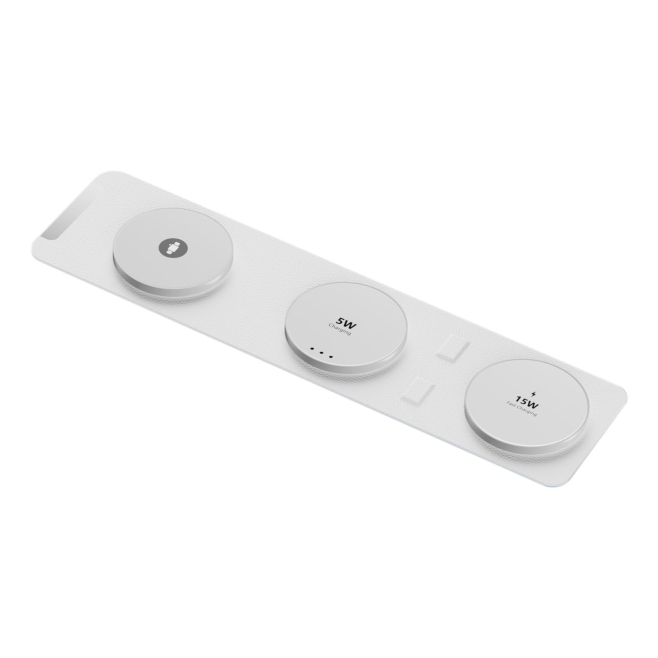 Chargeur Sans Fil 3 En 1 MagSafe Magnétique Pliable Bleu Pour iPhone Apple Watch Air Pods Chargement Rapide 15W - www.yonis-s...
