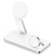 Chargeur Sans Fil 3 En 1 Pliable Et Magnétique Pour Apple Watch iPhone Et Air Pods Design Compact Et Léger Parfait Pour Voyag...