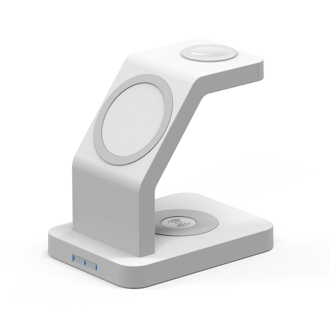 Chargeur Sans Fil 3 En 1 Magnétique Pour iPhone iWatch Et AirPods Blanc Haute Performance - www.yonis-shop.com