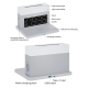 Chargeur Sans Fil Multifonction 6 en 1 pour Téléphone Casque et Montre avec Affichage Digital et Réveil - www.yonis-shop.com