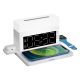 Chargeur Sans Fil Multifonction 6 en 1 pour Téléphone Casque et Montre avec Affichage Digital et Réveil - www.yonis-shop.com