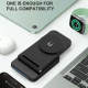 Chargeur Sans Fil 3 en 1 Magnétique Pliable Station de Charge Rapide Pour Téléphone Écouteurs Montre - www.yonis-shop.com