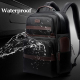 Sacoche Ordinateur Portable Antivol Étanche Grande Capacité Avec Port USB Taille Compacte 28x19x42cm Noir - www.yonis-shop.com