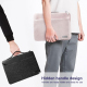 Sacoche Ordinateur Portable Imperméable 16 Pouces Grise Avec Poche Secrète Airtag et Poignée Cachée - www.yonis-shop.com