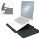 Sacoche Ordinateur Portable 4 en 1 Imperméable en Cuir PU avec Poignée Support et Porte-Stylo pour PC 17 Pouces Verte avec Ac...