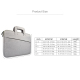 Sacoche Ordinateur Portable 15.6 Pouces Rose avec Poignées Douces et Poches Latérales en Tissu Oxford - www.yonis-shop.com