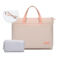 Sacoche Ordinateur Portable Ultra-Minces 15.6-16.1 Pouces Étanche Et Antichoc Avec Compartiments Multiples Khaki+Gris