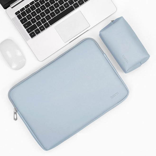 Sacoche Ordinateur Portable Cuir PU Bleu Ciel Étanche Résistante Aux Chocs Jusqu'à 17 Pouces - www.yonis-shop.com