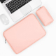 Sacoche Ordinateur Portable Cuir PU Rose Étanche Résistante Pour 16/17 Pouces