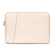 Sacoche Ordinateur Portable Cuir PU Apricot Double Couche 16/17 Pouces Résistante et Élégante