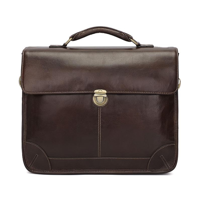 Sacoche Ordinateur Portable En Cuir Véritable Multifonctionnelle Pour Homme Avec Grande Capacité Et Sangle Ajustable - www.yo...