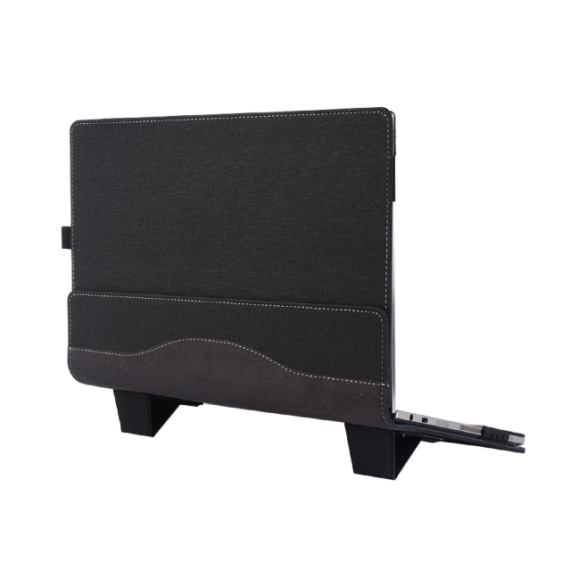 Sacoche Ordinateur Portable Cuir Anti-Chute Avec Support Bleu Foncé Protection Optimale Dissipation Thermique Efficace - www....