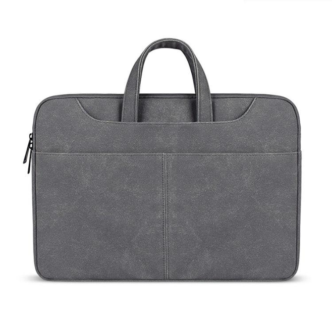 Sacoche Ordinateur Portable Étanche En Cuir PU Pour Laptop 15.6 Pouces Avec Sangle Portable Et Protection Complète - www.yoni...