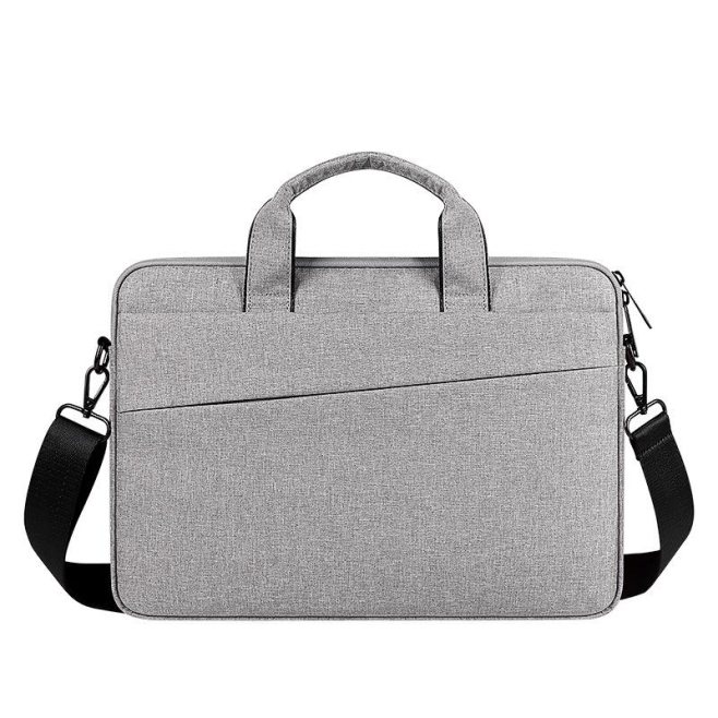 Sacoche Ordinateur Portable Étanche 14 Pouces Grande Capacité Design Polyvalent En Tissu Oxford Bleu Marine - www.yonis-shop.com