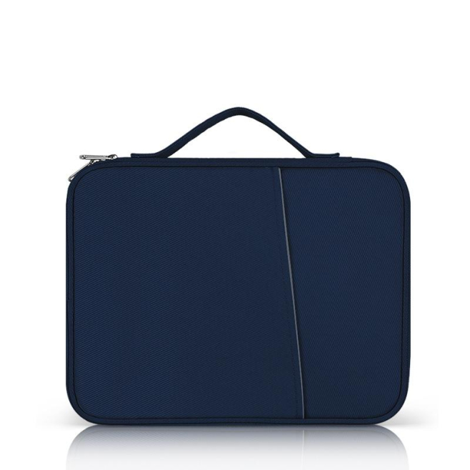 Sacoche Ordinateur Portable 12.9-13 Pouces Tissu Cuir Vert Grande Capacité Protection Chocs Design Portable - www.yonis-shop.com