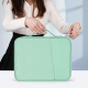 Sacoche Ordinateur Portable 12.9-13 Pouces Tissu Cuir Vert Grande Capacité Protection Chocs Design Portable - www.yonis-shop.com