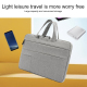 Sacoche Ordinateur Portable Imperméable En Tissu Oxford Pour Laptop 13.3 Pouces Bleu Marine Durable Avec Compartiments Multip...