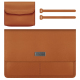Sacoche Ordinateur Portable Cuir PU Imperméable Ultra-Fine Protection Pour Laptop 13-14 Pouces Vert Foncé - www.yonis-shop.com