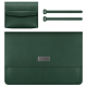 Sacoche Ordinateur Portable Cuir PU Imperméable Ultra-Fine Protection Pour Laptop 13-14 Pouces Vert Foncé - www.yonis-shop.com