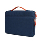 Sacoche Ordinateur Portable 13.3 Pouces Protection 360° Étanche Design Compartimentaire Tissu Jacquard Bleu Marine Poids Lége...