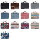 Sacoche Ordinateur Portable 13.3 Pouces Feuilles Colorées Bleu Étanche Résistante Chocs Matériaux Haut de Gamme - www.yonis-s...