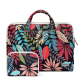 Sacoche Ordinateur Portable 13.3 Pouces Feuilles Colorées Bleu Étanche Résistante Chocs Matériaux Haut de Gamme - www.yonis-s...