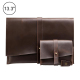 Sacoche Ordinateur Portable En Cuir Véritable Pour Laptop Et Tablette 13 Pouces Et Moins Rouge Bordeaux