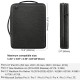 Sacoche Ordinateur Portable 13-14 Pouces Imperméable Multifonctionnelle avec Protection Complète et Design Confortable Noir -...