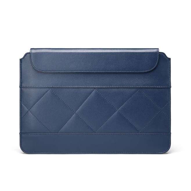 Sacoche Ordinateur Portable Cuir Microfibre Protection Complète Anti-Choc et Multi-Usage 13-14 Pouces Grise - www.yonis-shop.com