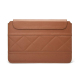 Sacoche Ordinateur Portable Cuir Microfibre Protection Complète Anti-Choc et Multi-Usage 13-14 Pouces Grise - www.yonis-shop.com