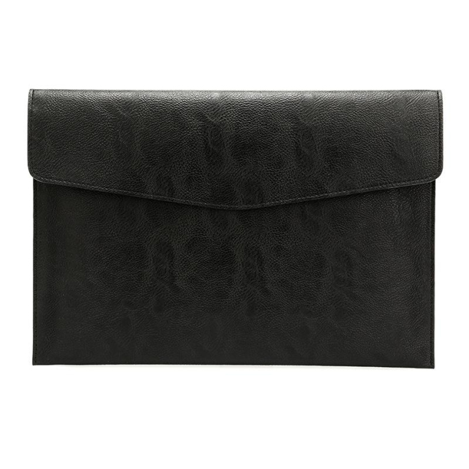 Sacoche Ordinateur Portable En Cuir PU Motif Litchi Étanche Anti-Rayures Pour 13.3 Pouces - www.yonis-shop.com