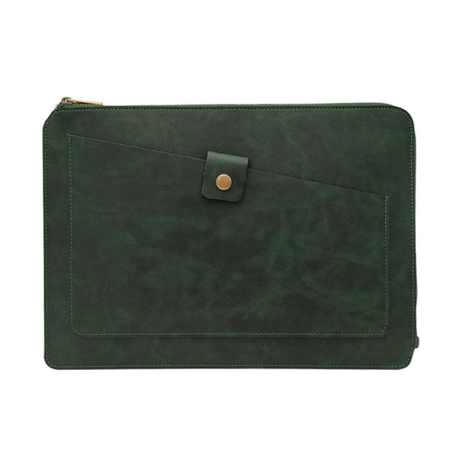 Sacoche Ordinateur Portable Cuir Véritable 11.6 Pouces Protection Antichoc Résistante Rayures et Poussière Pour Laptop et Tab...