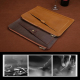 Sacoche Ordinateur Portable Cuir Véritable 11.6 Pouces Protection Antichoc Résistante Rayures et Poussière Pour Laptop et Tab...