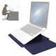 Sacoche Ordinateur Portable 4 en 1 Imperméable en Cuir PU avec Poignée Support et Porte-Stylo Rose Gold pour Laptops 11/12 Po...