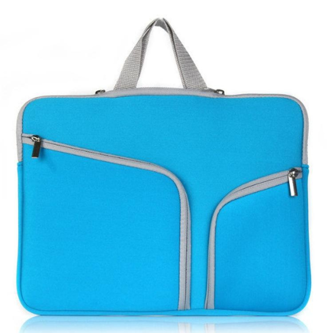 Sacoche Ordinateur Portable Multi-Poche 11 Pouces Mint Green Tissu Résistant et Matériau Plongée - www.yonis-shop.com