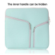 Sacoche Ordinateur Portable Multi-Poche 11 Pouces Mint Green Tissu Résistant et Matériau Plongée - www.yonis-shop.com