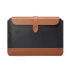 Sacoche Ordinateur Portable Microfibre Anti-Choc Noir Marron Protection Complète 11-12 Pouces