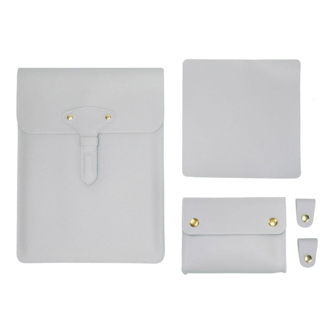 Sacoche Ordinateur Portable En Cuir Imperméable 3 En 1 Avec Design Anti-Rayures Et Boucle Magnétique - www.yonis-shop.com