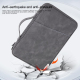 Sacoche Ordinateur Portable 9.7-11 Pouces Texture Cuir De Mouton Gris Grande Capacité Protection Antichoc Facile À Transporte...