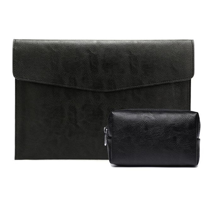 Sacoche Ordinateur Portable 13.3 Pouces En Cuir PU Imperméable Anti-Rayures Avec Fermeture Magnétique Invisible - www.yonis-s...