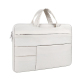 Sacoche Ordinateur Portable Étanche Et Résistante 13.3 Pouces Design Léger Et Confortable En Polyester Crème