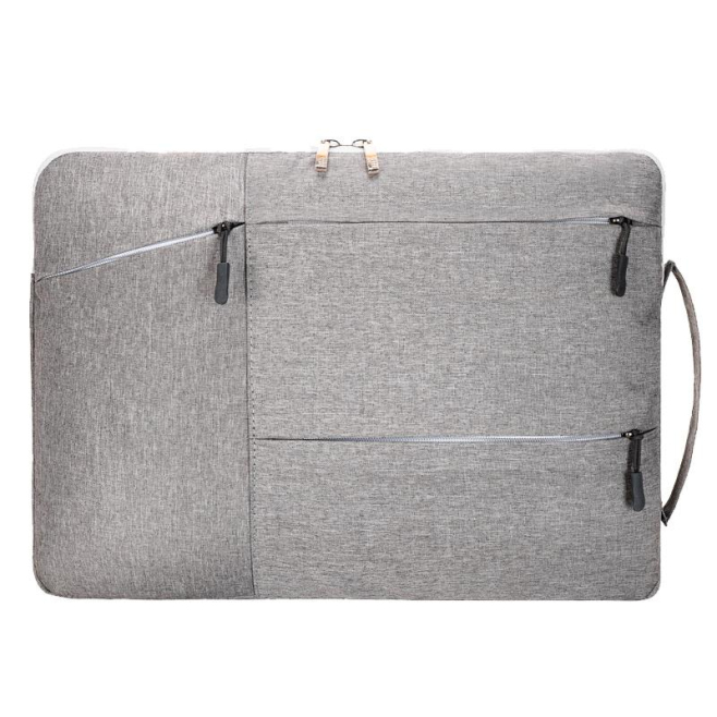 Sacoche Ordinateur Portable 15.6-17 Pouces Gris Protection Antichoc Compartiments Multiples - www.yonis-shop.com