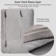 Sacoche Ordinateur Portable 15.6-17 Pouces Gris Protection Antichoc Compartiments Multiples - www.yonis-shop.com