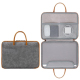 Sacoche Ordinateur Portable Cuir Véritable Imperméable Ouverture Totale Confortable 13 Pouces